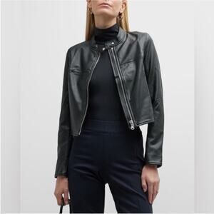 NWT Spanx Faux Leather Moto Jacket II Size Large